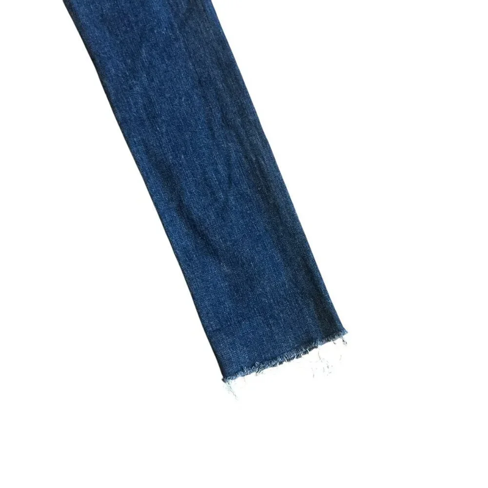 Rag & Bone Dre Skinny Jeans Mable Wash Denim Distressed Raw Hem Size 27 Women's